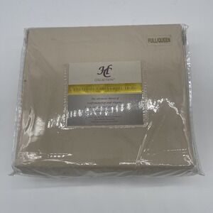 Premium 1500 HC‎ Collection Full/Queen Duvet Cover Set Cream New